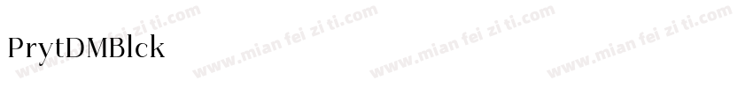 Priyati DEMO Black字体转换